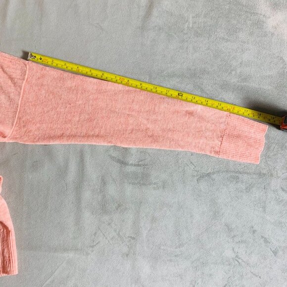 Eileen Fisher Organic Linen Ribbed V Neck Pink Sweater XS/PT - Picture 11 of 12